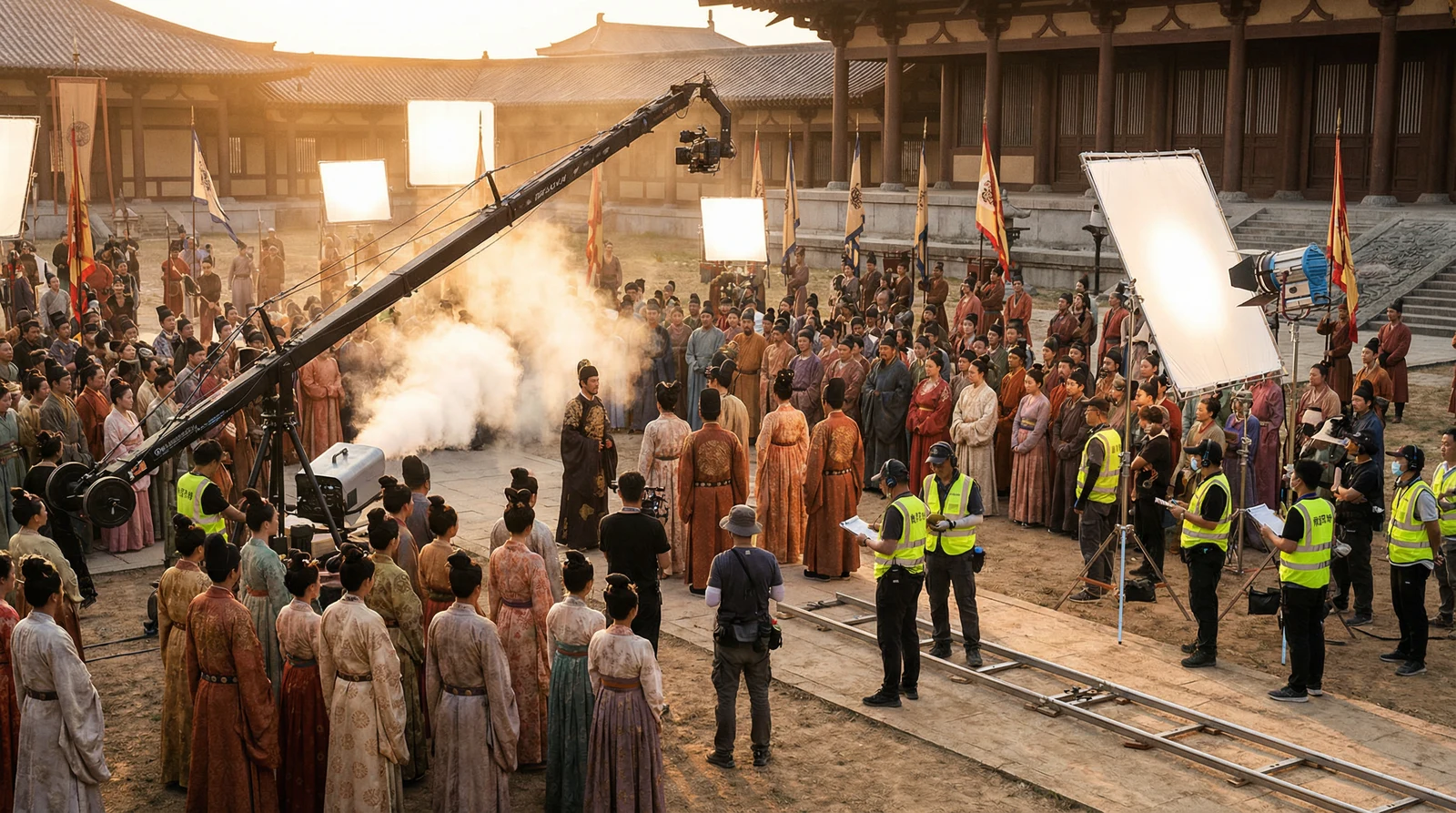 草莓视频古装大片拍摄现场幕后花絮