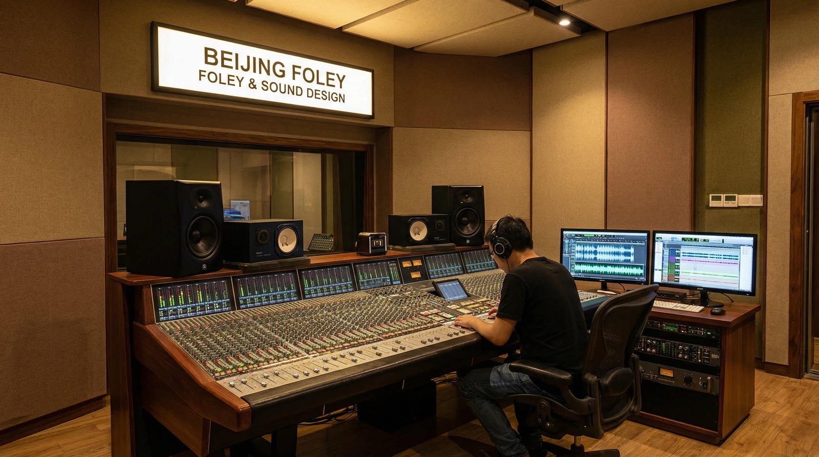 草莓视频专业录音棚音效制作现场